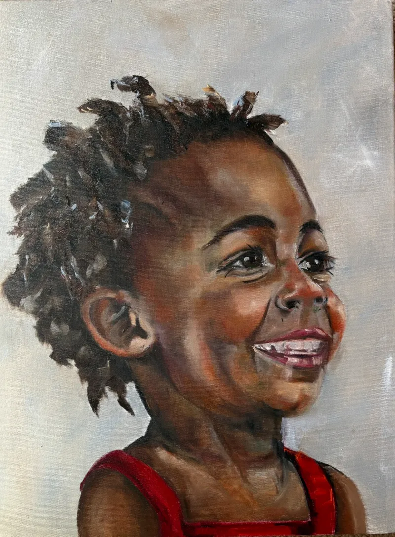 Joy Oil on Canvas Painting by Cornelie Wolff