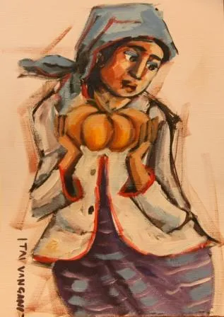 Acrylic painting (A25578) by Itai Vangani