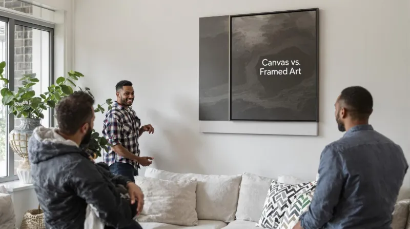 canvas vs framed art