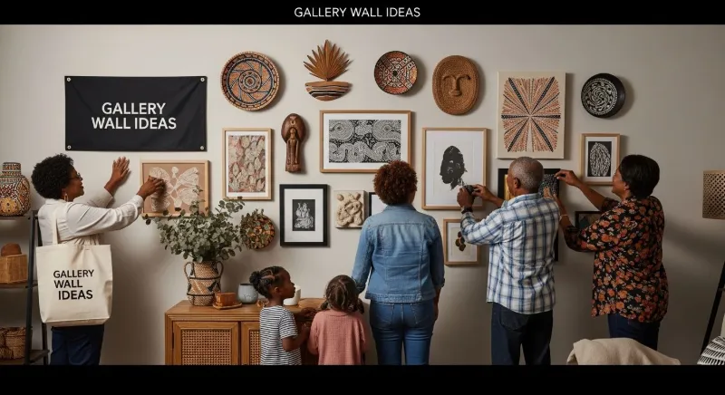 gallery wall living room