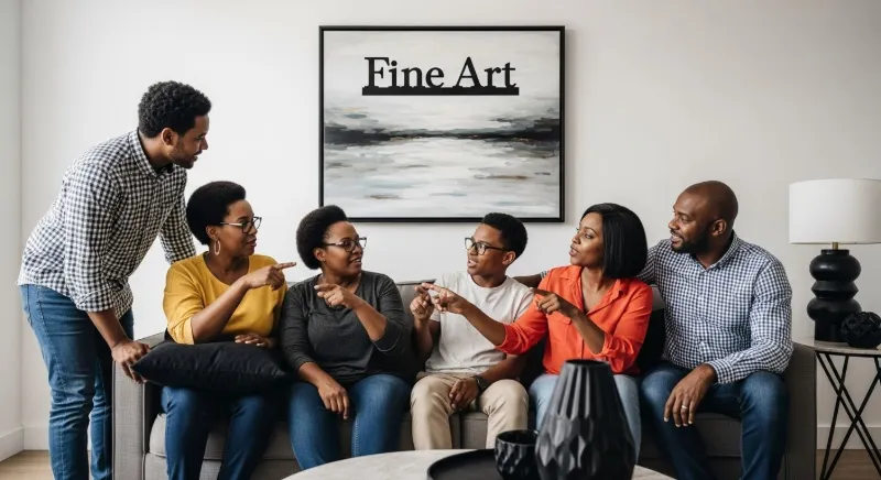 fine art living room